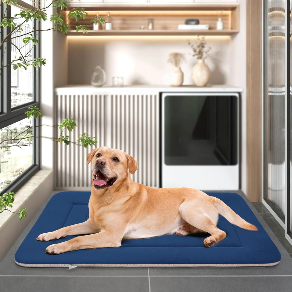 The Perfect Large Dog Mat! 42in Non-Slip, Washable, Soft Mattress Pad!