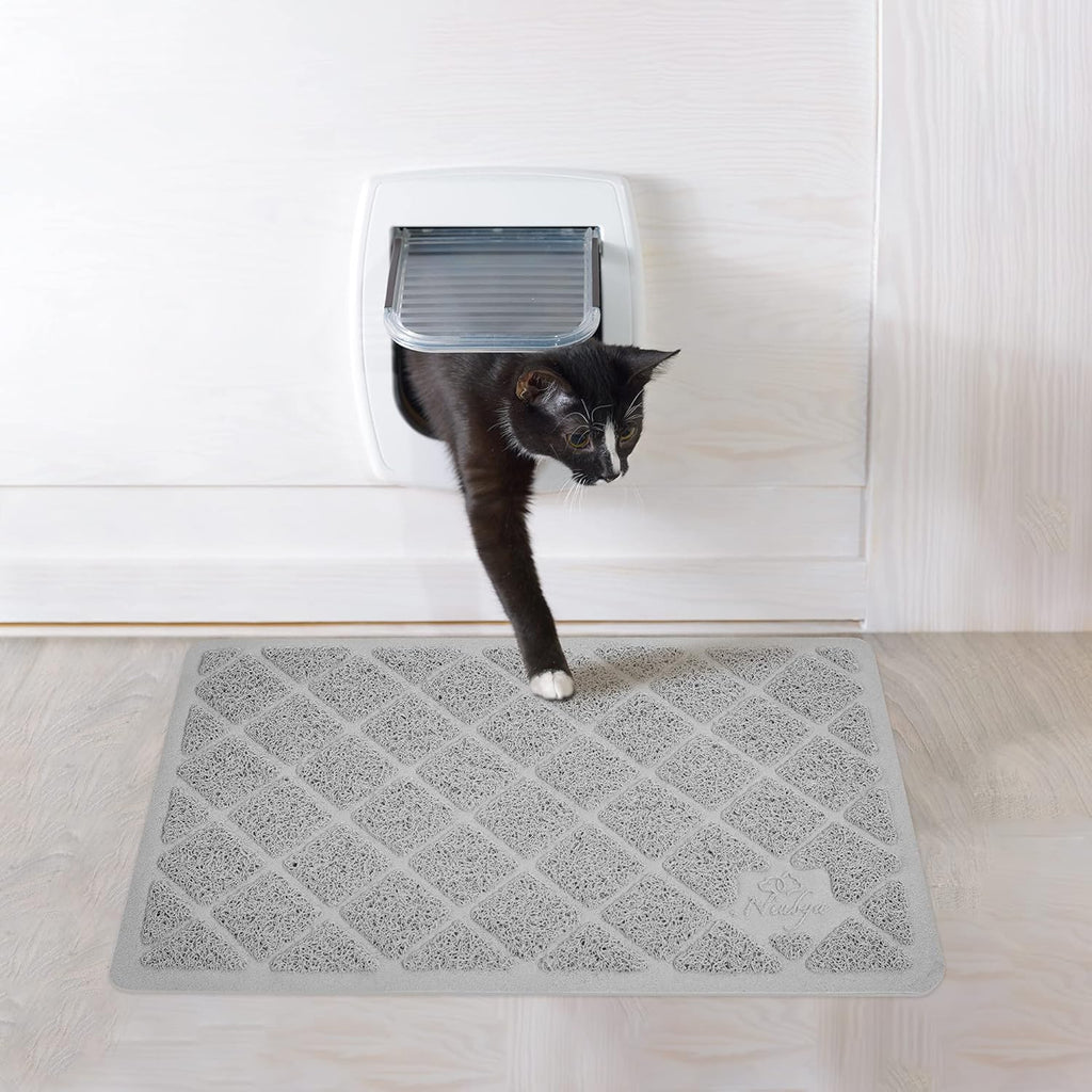 Premium Cat Litter Mat! With A Non-Slip Waterproof Backside, Making A Soft And Easy To Clean Solution For Cats!
