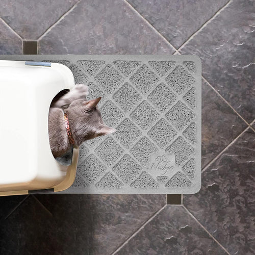 Premium Cat Litter Mat! With A Non-Slip Waterproof Backside, Making A Soft And Easy To Clean Solution For Cats!