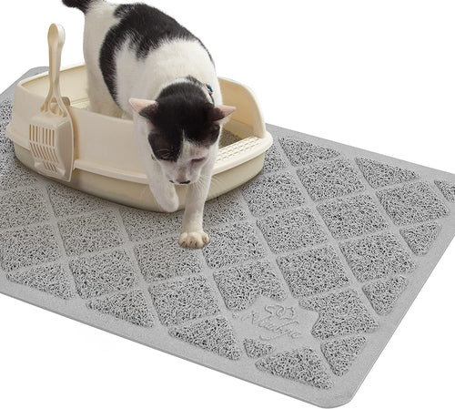 Premium Cat Litter Mat! With A Non-Slip Waterproof Backside, Making A Soft And Easy To Clean Solution For Cats!