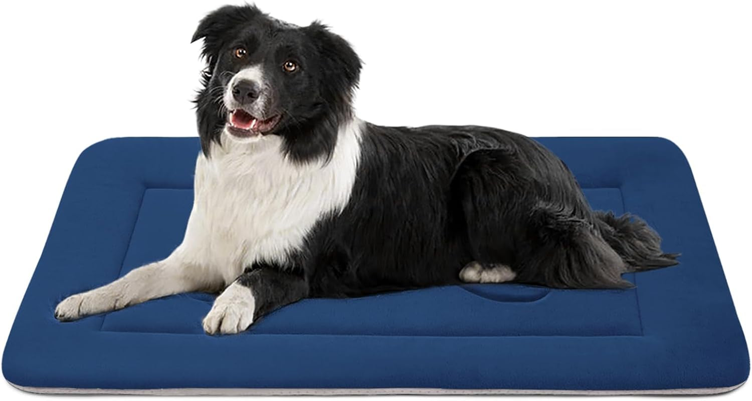 The Perfect Large Dog Mat! 42in Non-Slip, Washable, Soft Mattress Pad!