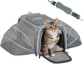 Expandable Cat/Dog Carrier! Airline Approved! With Two Extension up to 9LB! Soft-Sided, Portable, Washable, Pet Travel Carrier!